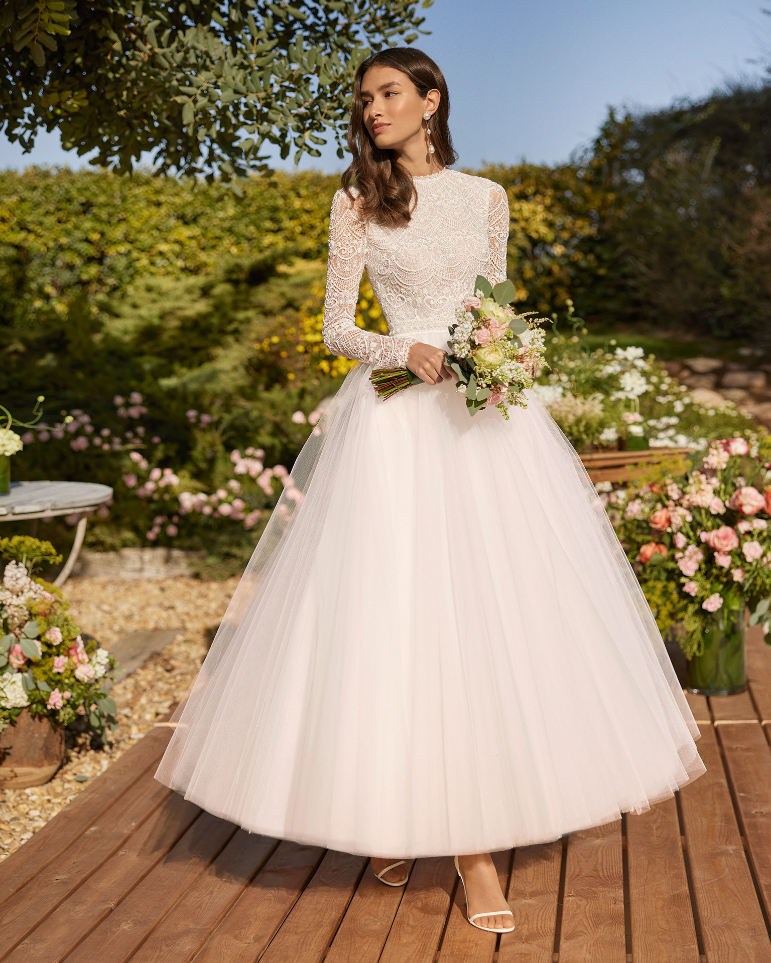 Cecile wedding dress by Rosa Clara. Shop online schedule a