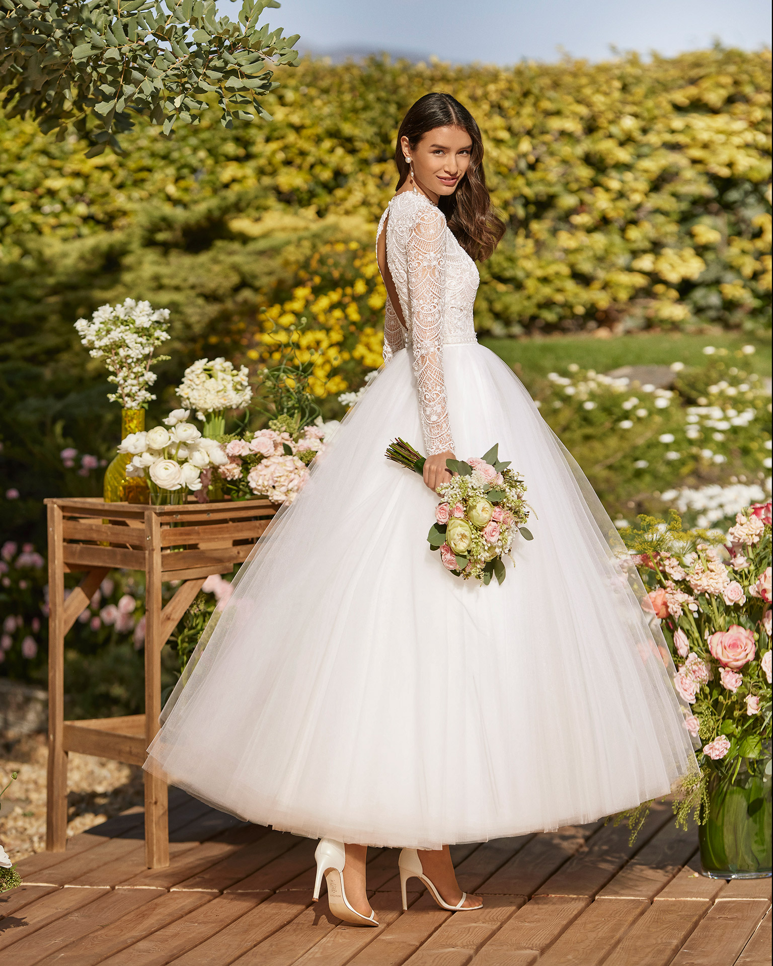 Cecile wedding dress by Rosa Clara. Shop online schedule a