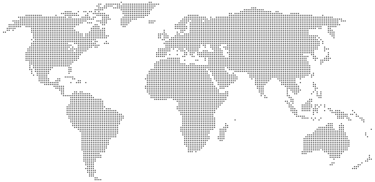 World map with points