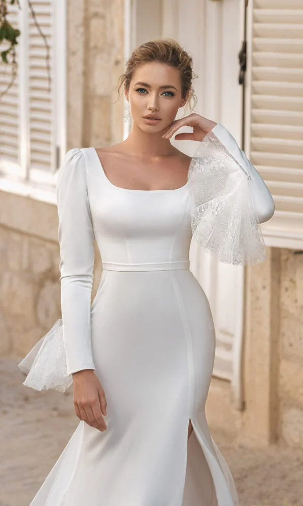 sachin and babi light blue dress 10 Elegant Wedding Dresses: From Minimalist to Glamorous