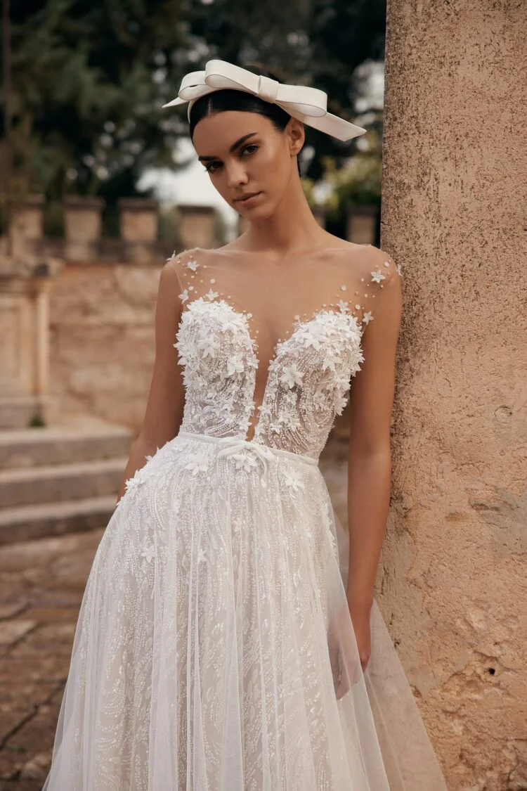 Jody wedding dress by Madioni. Shop online & schedule a fitting at Ana Koi Bridal Jody wedding dress by Madioni. Shop online & schedule a fitting at Ana Koi Bridal