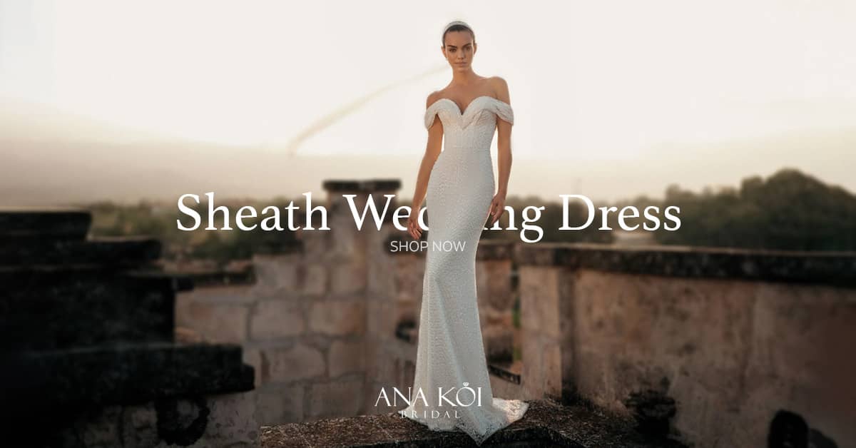 Sheath wedding dresses